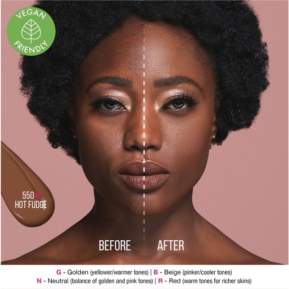 NEW! HUDA BEAUTY #FauxFilter Luminous Matte Foundation HOT FUDGE 550R - Picture 4 of 6